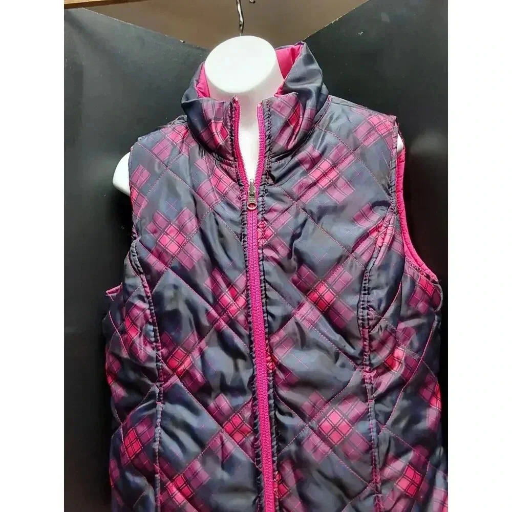 SJB Active reversible Ladies Puffer Vest Size medium SJ-00-769-A Pink & Black